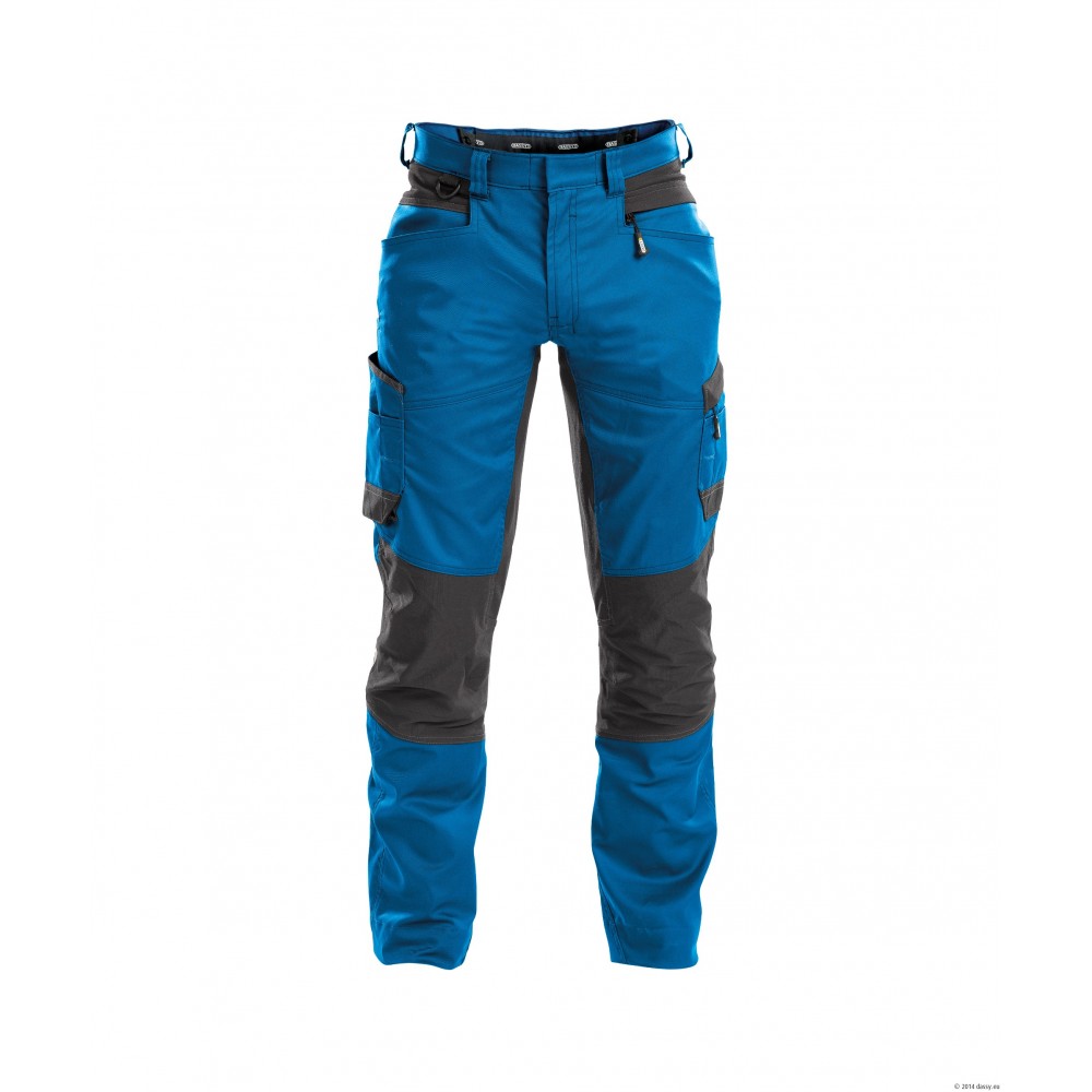 Pantalon HELIX lycra stretch DASSY bleu azur gris anthracite Pantalon HELIX lycra stretch DASSY bleu azur gris anthracite
