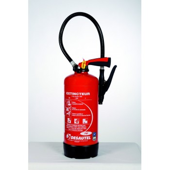 Extincteur à poudre ABC 6kg polyvalent DESAUTEL