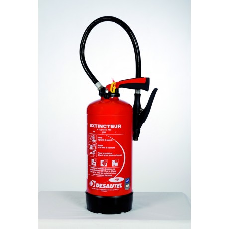 Extincteur à poudre ABC 6kg polyvalent DESAUTEL