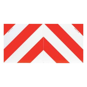 Jeu de 2 plaques aciers carrées rétro réfléchissantes 423X423mm