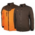 Blouson chasse réversible SOMLYS haut de gamme orange/marron