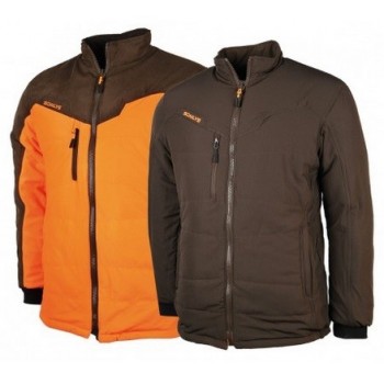 Blouson chasse réversible SOMLYS haut de gamme orange/marron