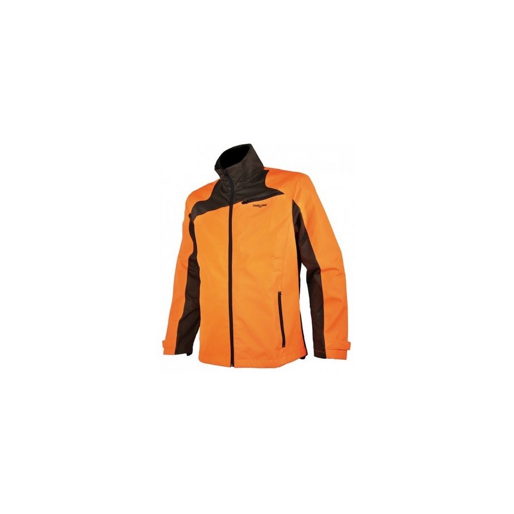 Veste Maquisard TREELAND haut de gamme orange imperméable Veste Maquisard TREELAND haut de gamme orange imperméable