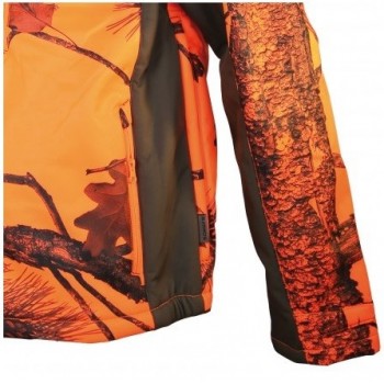 Veste SOMLYS habillée Softshell Newtek sherpa camouflage orange