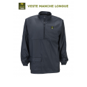 Veste de pluie manche longue sans capuche AGRIHEALTH Polyuréthane et polyester bleu sans capuche