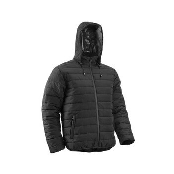 blouson thermique noir à capuche