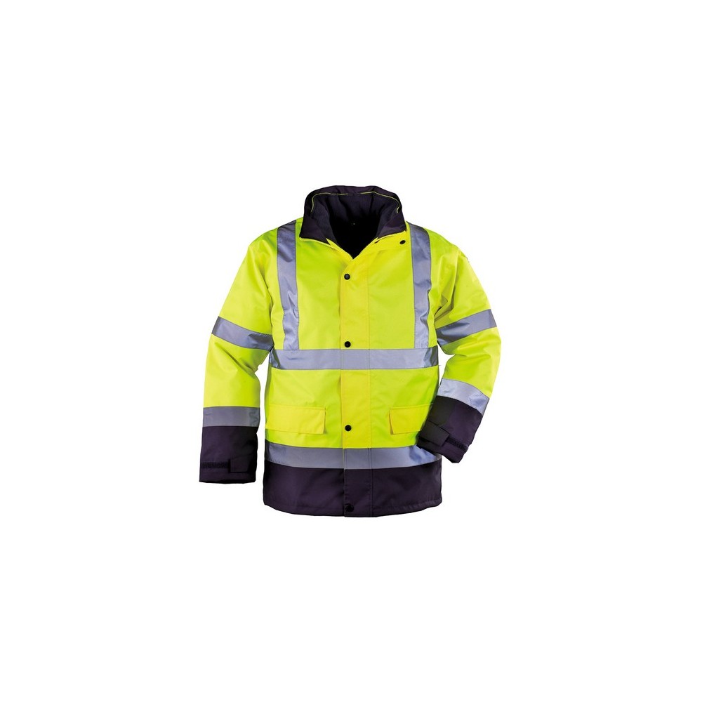 7ROPO ou 7 ROPY Parka haute visibilité 4 en 1 jaune COVERGUARD 7ROPO ou 7 ROPY Parka haute visibilité 4 en 1 jaune COVERGUARD