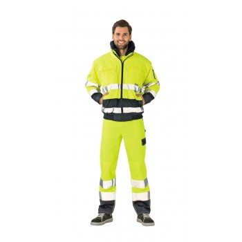 Pantalon multirisque haute visibilité PLANAM jaune marine homme