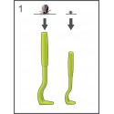 Tire tique 2 crochets maladie de Lyme H3D