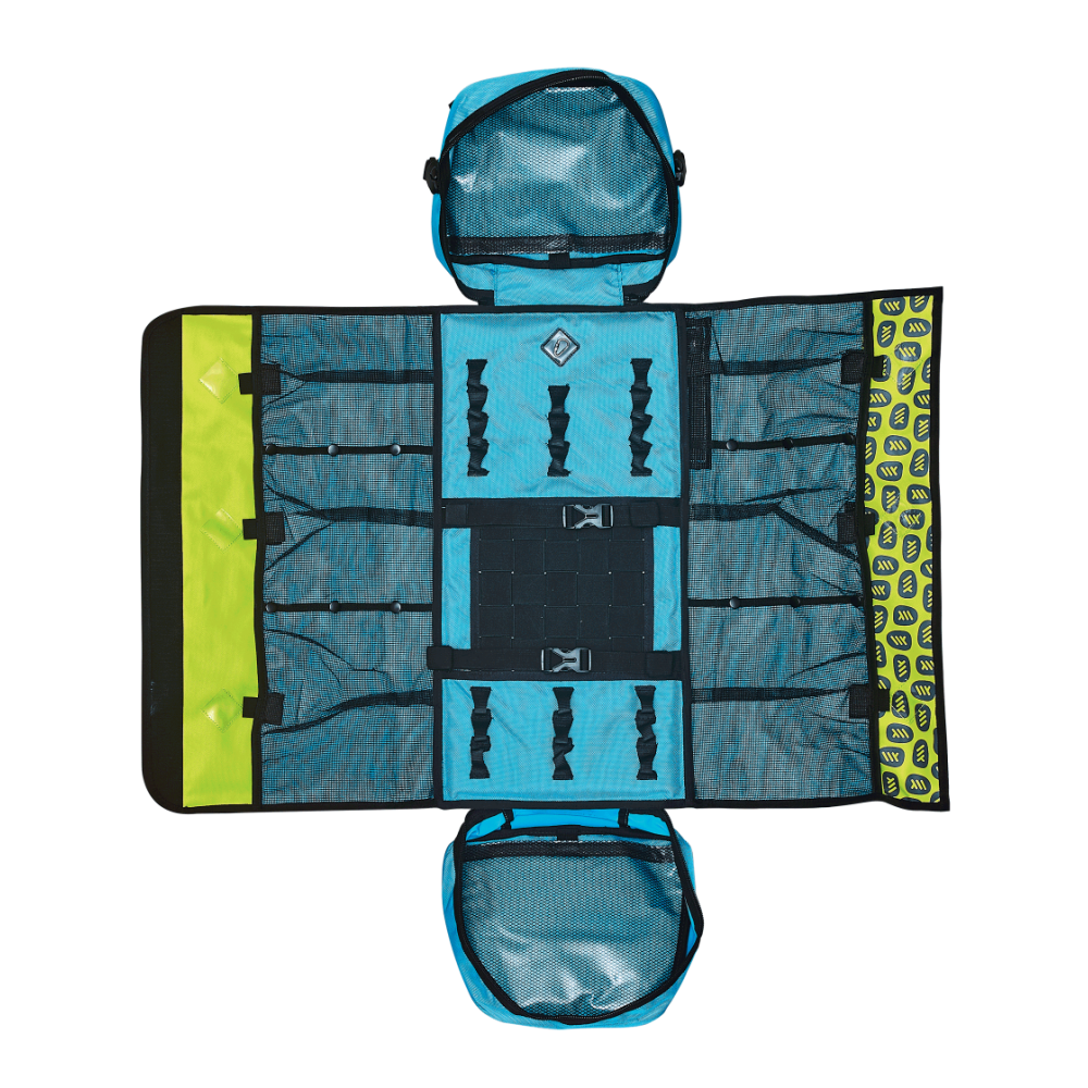 Sac de portage CROSS PRO 54L COURANT élagage blue ouvert