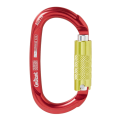 Mousqueton oval AXXIS TL triple sécurité rouge COURANT ELAGAGE