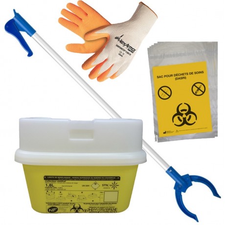 Collecte DASRI : kit élimination déchets médicaux