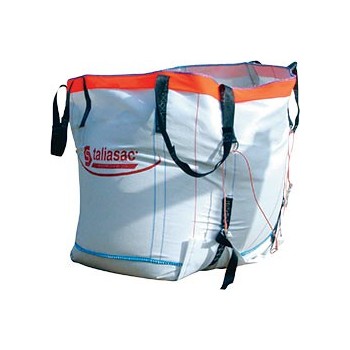 Conteneur big bag Taliabag, fond plat ouvrable, 1500 kg réutilisable