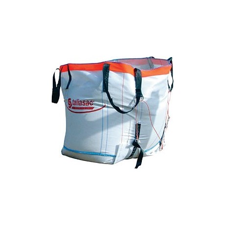 Conteneur big bag Taliabag, fond plat ouvrable, 1500 kg réutilisable