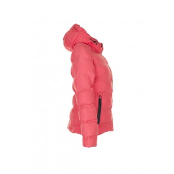 Profil de la veste femme chaude matelassée corail