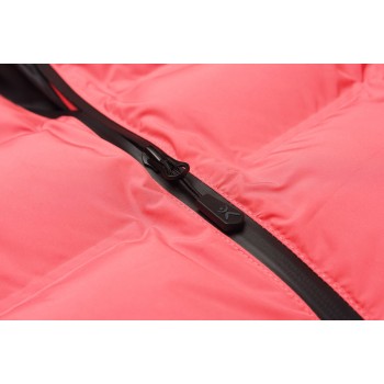 Zip de la veste femme chaude matelassée corail