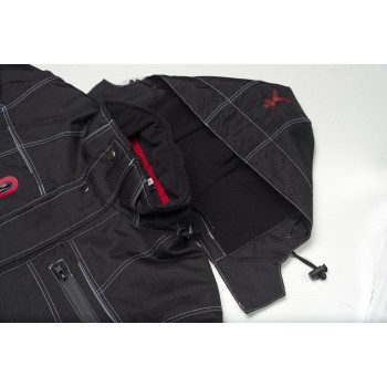 Capuche amovible de la veste BASALT noire hiver