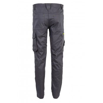 pantalon de travail stretch anthracite dos
