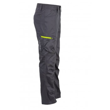 pantalon de travail stretch anthracite profil
