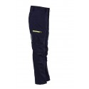 Pantalon de travail stretch marine profil