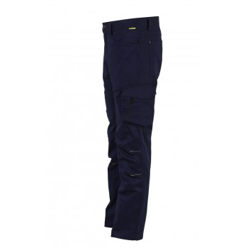 Pantalon de travail stretch marine profil