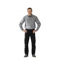 Homme avec pantalon de travail stretch noir