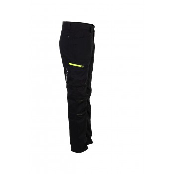 Pantalon de travail stretch noir profil