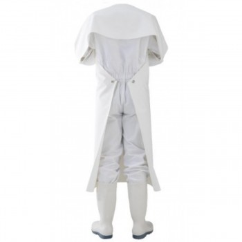 dos du Tablier de traite à manche bleu dos ROMEO