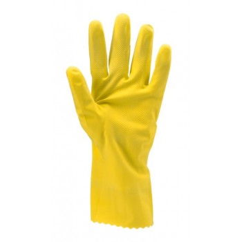 Gant ménage latex adhérisé 0.42 mm face
