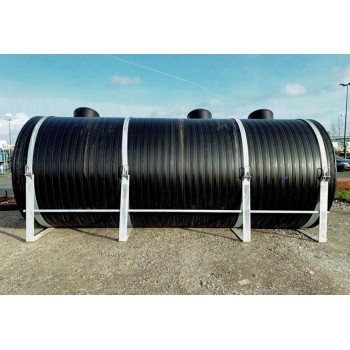 Cuves enterrée ou aérienne PEHD D.P. avec Berceaux Galva