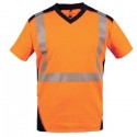 Tee-shirt haute visibilité manches courtes, Bali orange