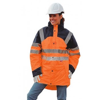 Parka haute visibilité imper respirante EIGHER T2S orange marine chantier