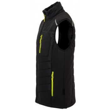 Doudoune matelassée Stretchline PLANAM noir profil