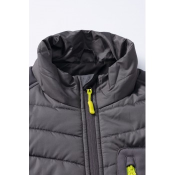 Doudoune matelassée Stretchline PLANAM gris col