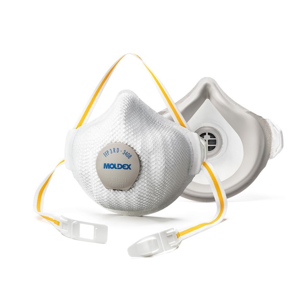 Lot de 5 masques poussières réutilisables 3405 MOLDEX FFP3 Air Plus