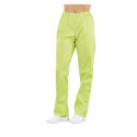 Pantalon mixte polyester coton élastiqué PACO lime PBV