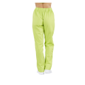 Pantalon mixte polyester coton élastiqué PACO lime PBV