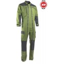 Combinaison 2 DF poly coton TRIDENT vert - noir LMA