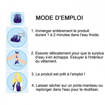 Mode d'emploi Veste rafraichissante Hyperkewl TECHNICHE