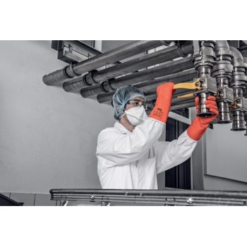 Gant protection chimique polyvalente UCHEM 3500 3121X ACJKLMNOPST UVEX biologie