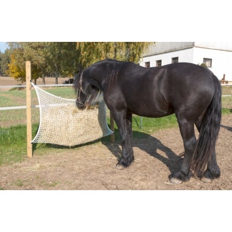 Filet à foin alimentation adaptée maille de 3 X 3 cm