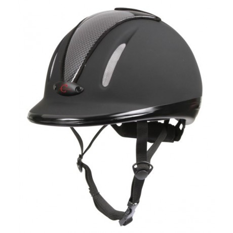 Casque ou bombe d'équitation 3 points CARBONIC