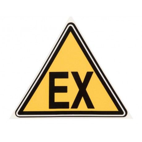 Panneau danger explosion rigide ou adhesif base 30