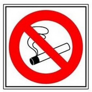 Panneau Défense de fumer rigide ou adhésif 18 cm