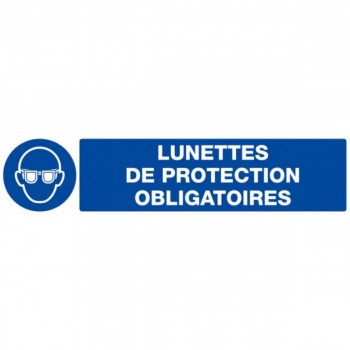Panneau port de lunette de protection obligatoire