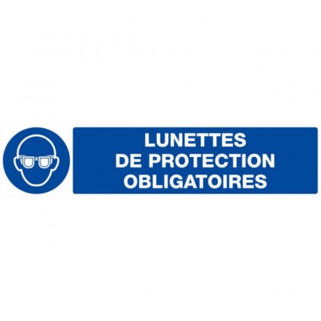 Panneau port de lunette de protection obligatoire