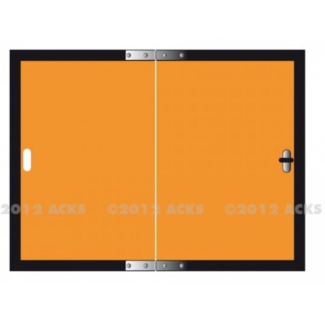 Panneau ADR 300 X 400 orange pliable alu NSB