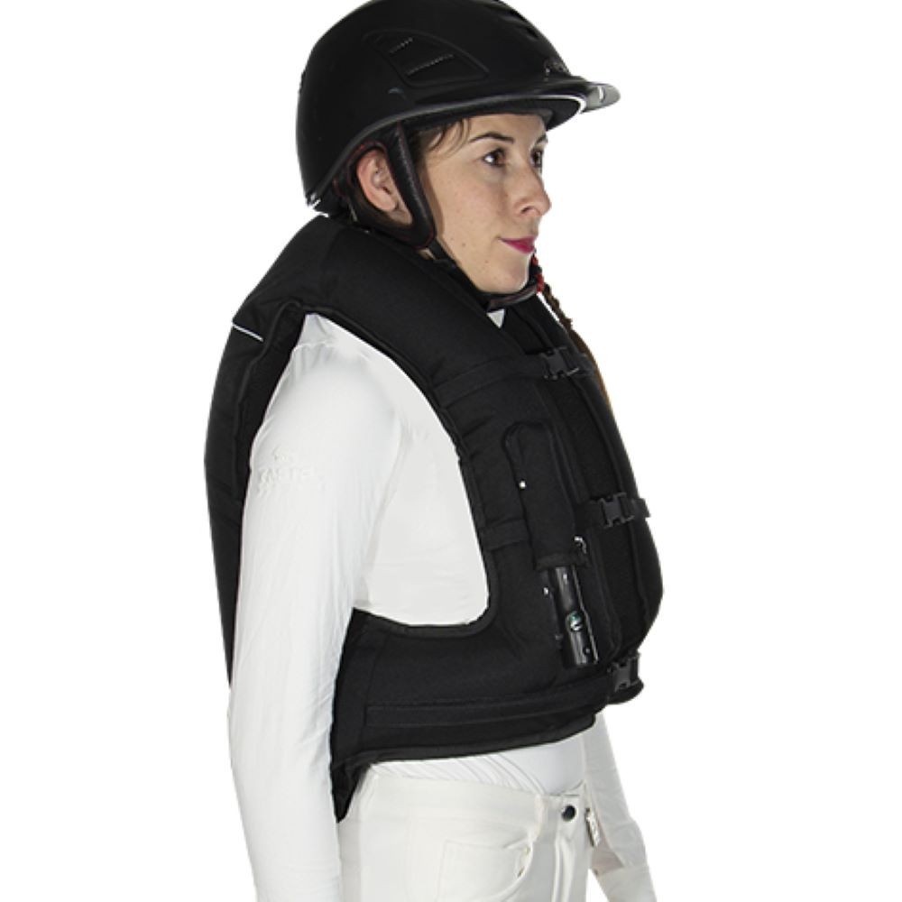 Airbag cavalier protection chute de cheval HELITE gonflé Airbag cavalier protection chute de cheval HELITE gonflé