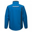 Veste T750 Softshell WX3 bleue dos imper respirante doublée micro polaire