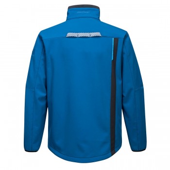 Veste T750 Softshell WX3 bleue dos imper respirante doublée micro polaire